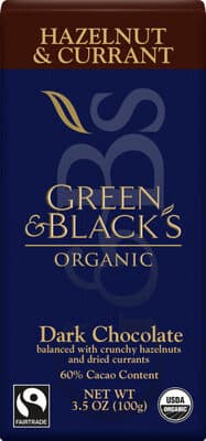 Organic dark chocolate with currant and hazelnut — Photo: Open Food Facts contributors, CC BY-SA