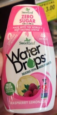 Water Drops Raspberry Lemonade — Photo: Open Food Facts contributors, CC BY-SA