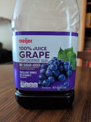 100% Grape Juice — Photo: Open Food Facts contributors, CC BY-SA