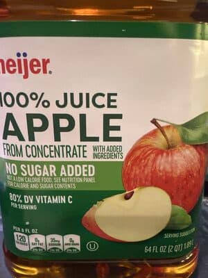 100% Apple Juice — Photo: Open Food Facts contributors, CC BY-SA