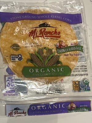 Organic Thin Corn Tortillas — Photo: Open Food Facts contributors, CC BY-SA