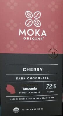 Cherry Dark Chocolate 72% Cacao — Photo: Open Food Facts contributors, CC BY-SA