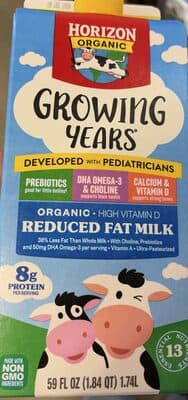Growing Years Reduced Fat Milk — Photo: Open Food Facts contributors, CC BY-SA
