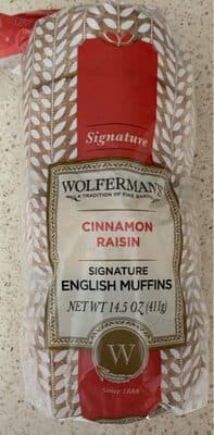 English Muffins - Cinnamon Raisin — Photo: Open Food Facts contributors, CC BY-SA