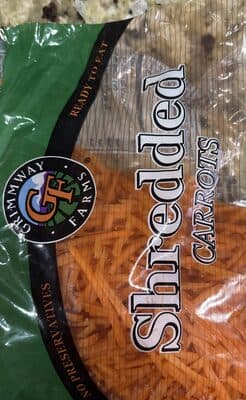 Shredded carrots — Photo: Open Food Facts contributors, CC BY-SA