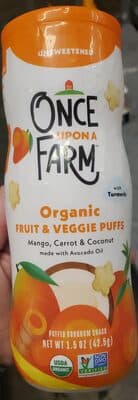 Organic Fruit & Veggie Puffs — Photo: Open Food Facts contributors, CC BY-SA