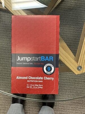 JumpstartBAR Almond Chocolate Cherry Nutrition Bar — Photo: Open Food Facts contributors, CC BY-SA