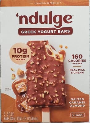 Salted Caramel Almond Greek Yogurt Bars — Photo: Open Food Facts contributors, CC BY-SA