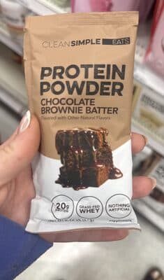 Protein Powder Chocolate Brownie Batter — Photo: Open Food Facts contributors, CC BY-SA
