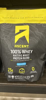 100% Whey Native Whey Protein Blend — Photo: Open Food Facts contributors, CC BY-SA