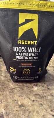 100% Whey Native Whey Protein Blend — Photo: Open Food Facts contributors, CC BY-SA