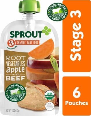 Organic stage baby food pouches — Photo: Open Food Facts contributors, CC BY-SA