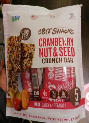 Cranberry Nut & Seed Crunch Bar — Photo: Open Food Facts contributors, CC BY-SA