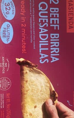 Beef birria quesadillas — Photo: Open Food Facts contributors, CC BY-SA