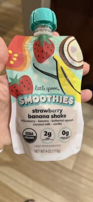 Smoothies strawberry banana shake — Photo: Open Food Facts contributors, CC BY-SA