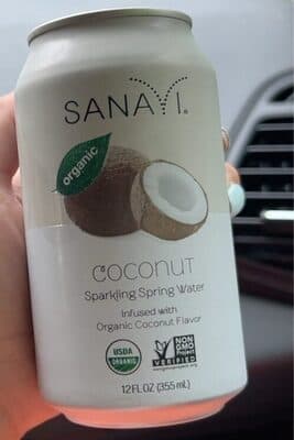 Organic Sparkling Spring Water, Coconut — Photo: Open Food Facts contributors, CC BY-SA