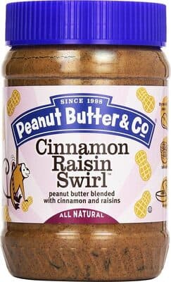 Cinnamon raisin swirl peanut butter — Photo: Open Food Facts contributors, CC BY-SA