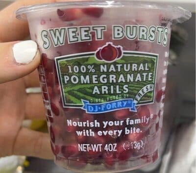 100% Natural Pomegranate Arils — Photo: Open Food Facts contributors, CC BY-SA