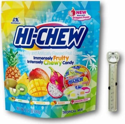 Chewy fruit candies tropical mix flavors standup — Photo: Open Food Facts contributors, CC BY-SA