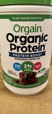 Chocolate protein powder — Photo: Open Food Facts contributors, CC BY-SA