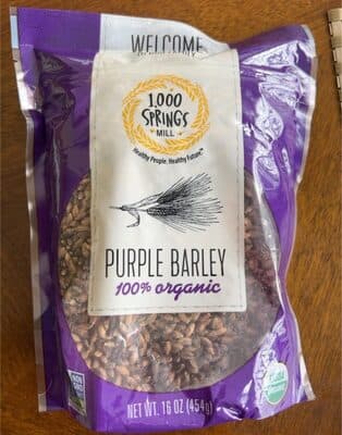 100% Organic Purple Barley — Photo: Open Food Facts contributors, CC BY-SA