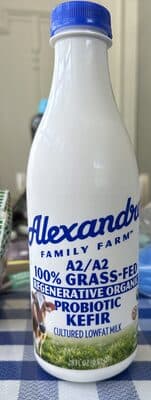 A2/A2 Organic 100% Grass-Fed Probiotic Lowfat Kefir — Photo: Open Food Facts contributors, CC BY-SA