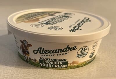 A2/A2 Organic Probiotic Sour Cream — Photo: Open Food Facts contributors, CC BY-SA
