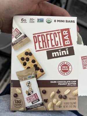 PERFECT BAR mini Dark Chocolate Chip Peanut Butter — Photo: Open Food Facts contributors, CC BY-SA