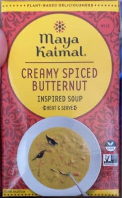 Creamy spiced butternut soup — Photo: Open Food Facts contributors, CC BY-SA