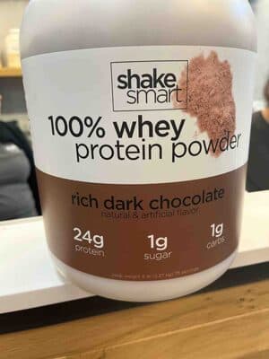 100% Whey Protein Powder — Photo: Open Food Facts contributors, CC BY-SA