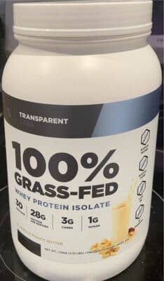 Vanilla Peanut Butter Whey Protein Isolate — Photo: Open Food Facts contributors, CC BY-SA