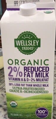 2 % Reduced Fat Milk — Photo: Open Food Facts contributors, CC BY-SA