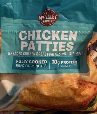CHICKEN PATTIES — Photo: Open Food Facts contributors, CC BY-SA
