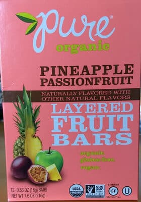 Pineapple passion fruit layered fruit bars — Photo: Open Food Facts contributors, CC BY-SA