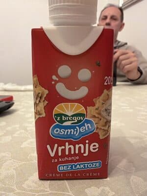 Vrhnje za kuhanje — Photo: Open Food Facts contributors, CC BY-SA