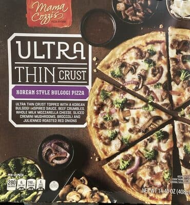Ultra Thin Crust Korean Style Bulgogi Pizza — Photo: Open Food Facts contributors, CC BY-SA