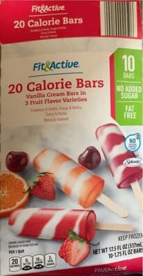 20 cal bars vanilla cream flavors — Photo: Open Food Facts contributors, CC BY-SA