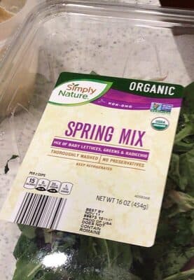 Organic Spring Mix — Photo: Open Food Facts contributors, CC BY-SA
