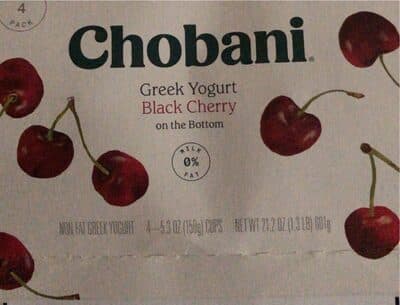 Black Cherry Greek Yogurt — Photo: Open Food Facts contributors, CC BY-SA